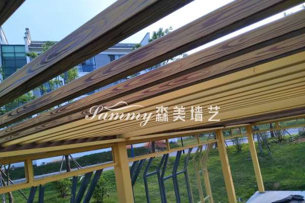 江西省上饒市玉山縣三清山楓林廣場廊架鋼結(jié)構(gòu)