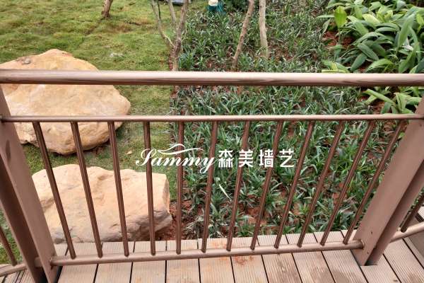 海南省儋州市海花島1號島鋼構護欄木紋漆項目
